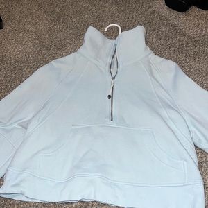 Baby blue lulu scuba jacket